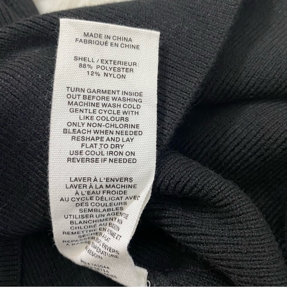 Black Ribbed Mini Dress - Picture 5 of 5